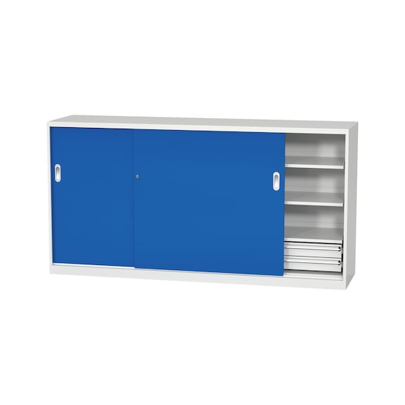 Armoire à porte coulissante PRO - SLIDDRCAB-ST31-RAL5010