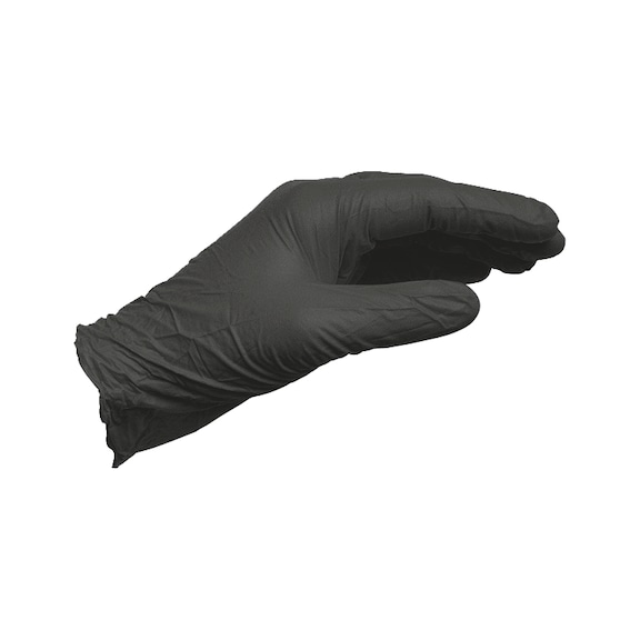 Čierne nitrilové nepudrované jednorazové rukavice 