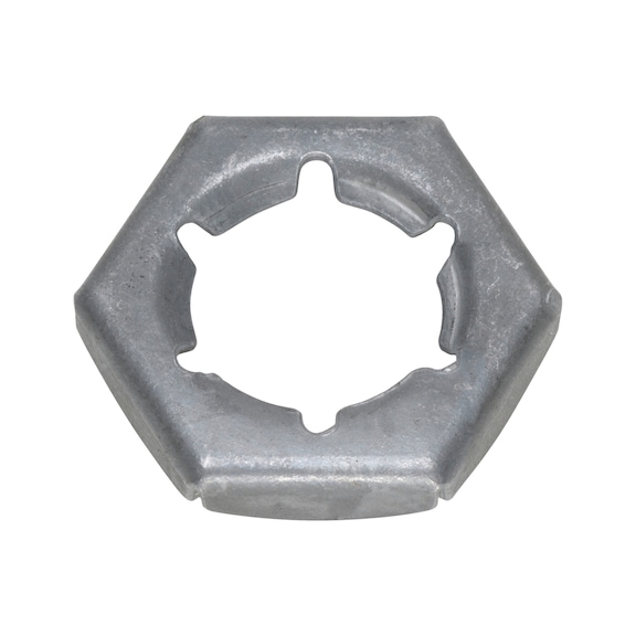 Ecrou hexagonal autofreiné DIN7967 acier galvanisé à chaud - 1