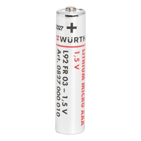 Lithium battery - BTRY-LITHIUM-AAA-MICRO-FR03-1,5V