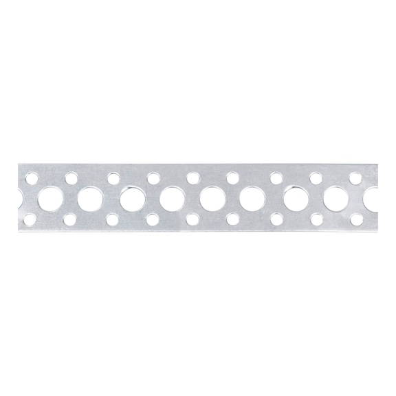 Punched mounting strip with marginal perforation - INSTLSTRP-PERF-BORDHO-HOD8,5-BD4,0-B25MM