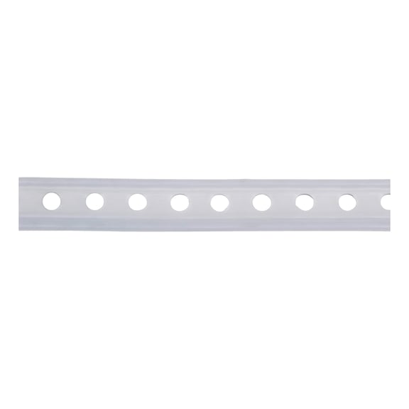 Plastic-coated punched mounting strip - 1