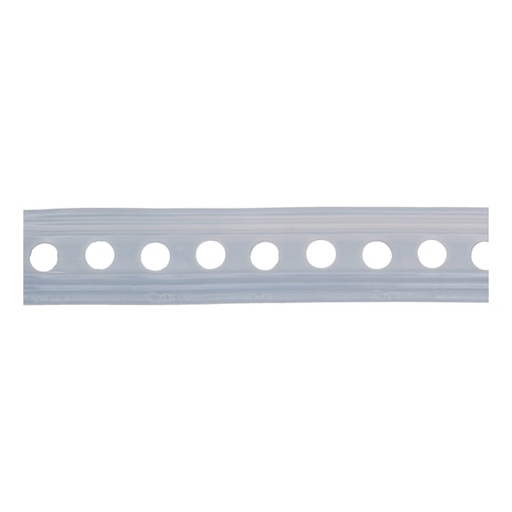Plastic-coated punched mounting strip - INSTLSTRP-PERF-WELDED-PLA-HOD8,5MM-W27MM