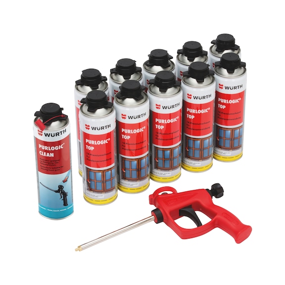 1C gun foam, PURLOGIC<SUP>® </SUP>Top set 12 pieces