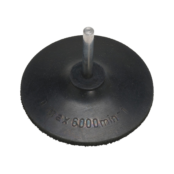 Plato de soporte para disco de lija con gancho y bucle Para discos tejidos autoadherentes y discos abrasivos de nylon de ø. 80 mm - PLATO-DE-SOPORTE-GBUCLE-D80MM