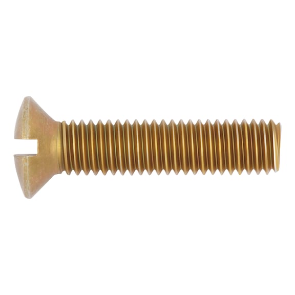 Slotted raised countersunk head screw - 1