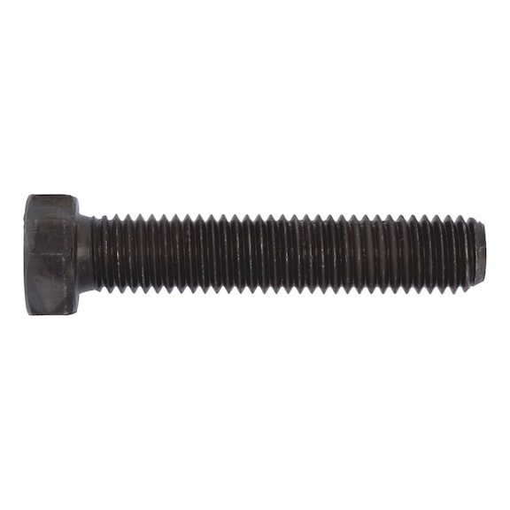 Hexagonal bolt with thread up to head for pressure container construction ISO 4017, steel 5.6, plain - 1