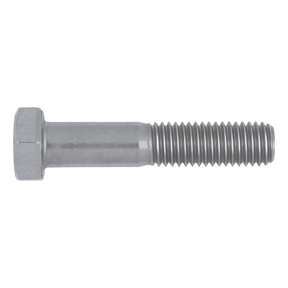 Hexagonal bolt with shank for pressure container construction - 1