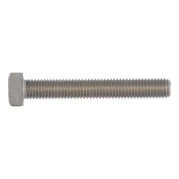 Hexagonal bolt with threading up to head - 1