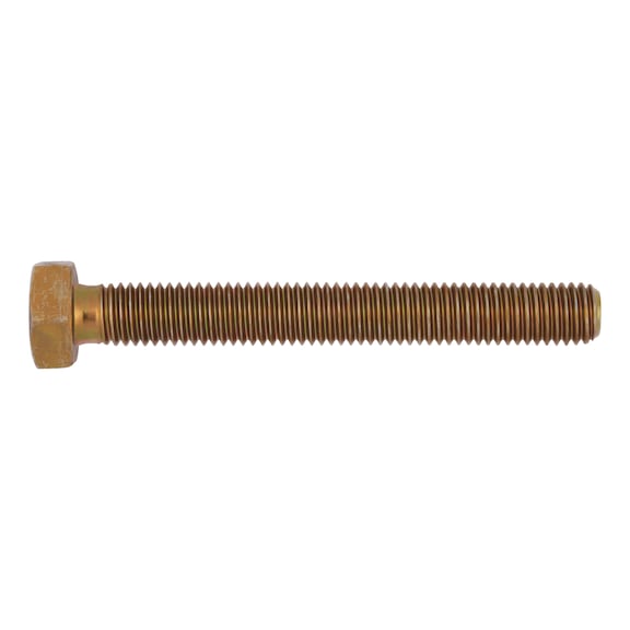 Hexagonal bolt with threading up to head - 1