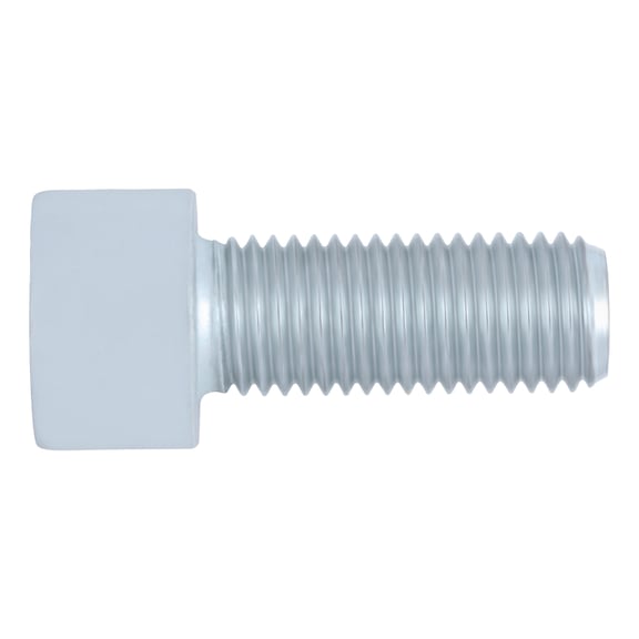 Cylinderhovedskrue med indvendig sekskant og fingevind ISO 12474/DIN 912, stål 8.8, forzinket, blåpassiveret (FZB) - 1