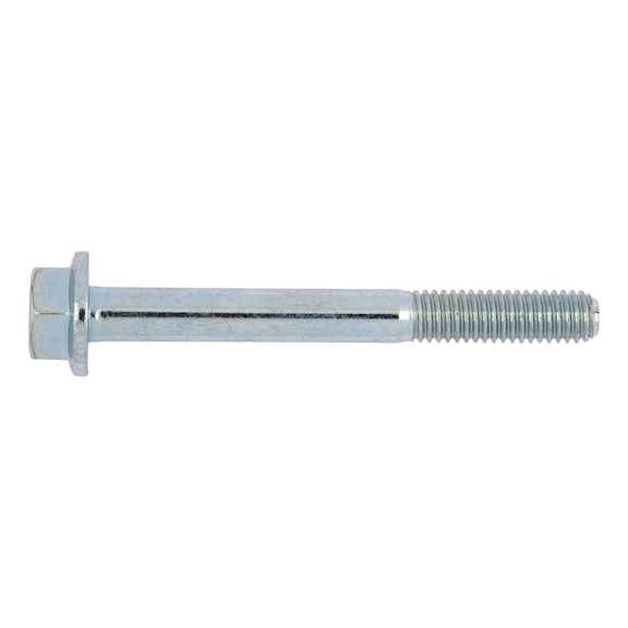 Hexagonal bolt with flange DIN 6921, steel 8.8, zinc-plated, blue passivated (A2K) - SCR-HEX-FLG-DIN6921-8.8-(A2K)-M6X40