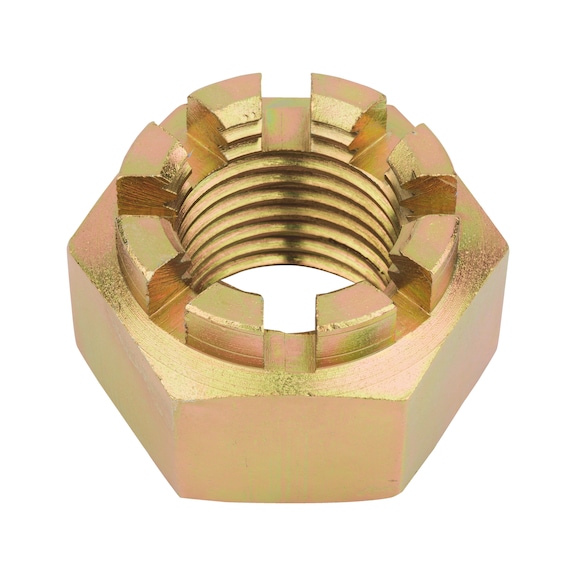 Castellated nut with fine thread - 1