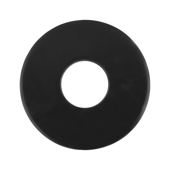 Washer with large outside diameter DIN 9021, steel, zinc-plated black (A2S) - 1