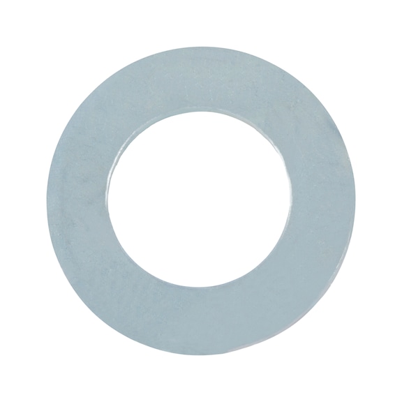 Washer DIN 1441, zinc-plated steel, blue passivated (A2K), for bolt, product grade C - 1