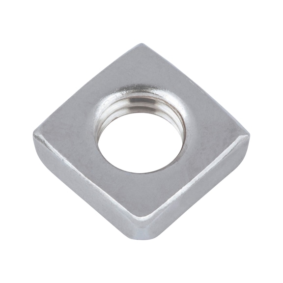 Square nut, low profile DIN 562, A4 stainless steel, plain - 1