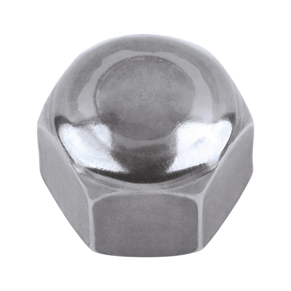 Ecrou borgne hexagonal forme basse DIN 917 acier non allié 6 - 1