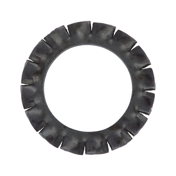 Rondelle éventail à denture extérieure DIN 6798 acier brut forme A DIN 6798 acier brut. Denture extérieure. - 1