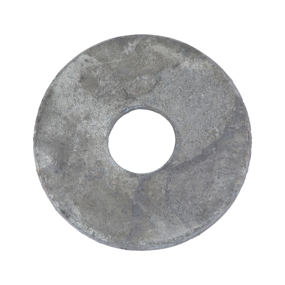 Washer with round hole, mainly for wood construction DIN 440, steel, hot-dip galvanised (hdg) - 1