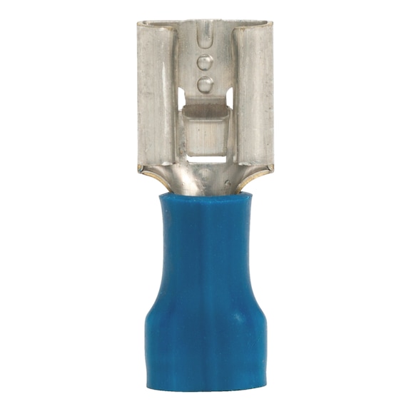 Crimp cable lug, push connector PVC-insulated - PSHCON-BLUE-8,2X0,8MM