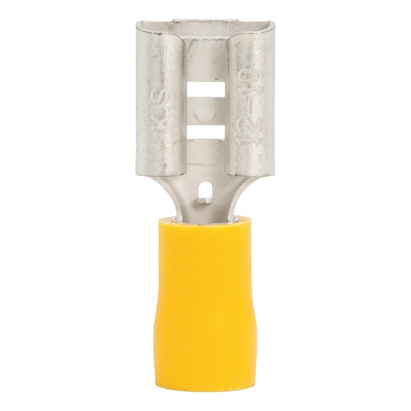 Crimp cable lug, push connector PVC-insulated - PSHCON-YELLOW-9,5MM