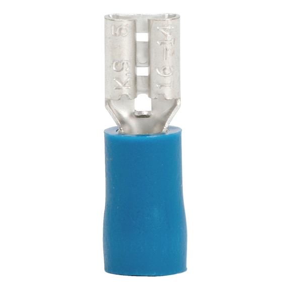 Crimp cable lug, push connector PVC-insulated - PSHCON-BLUE-4,8X0,5MM