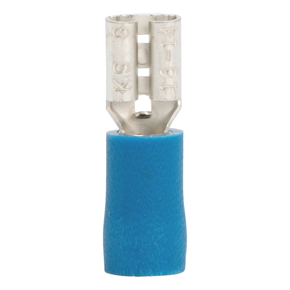 Crimp cable lug, push connector PVC-insulated - PSHCON-BLUE-4,8X0,8MM