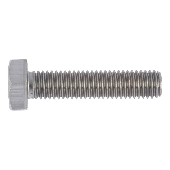 Hexagonal bolt with thread up to head for pressure container construction - 1