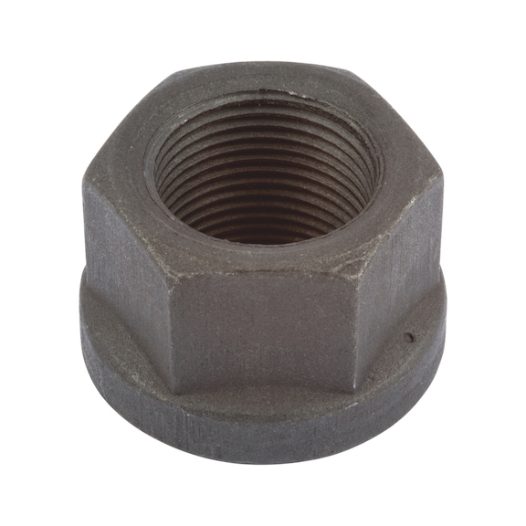 Flat collar nut, wheel fastening - 1