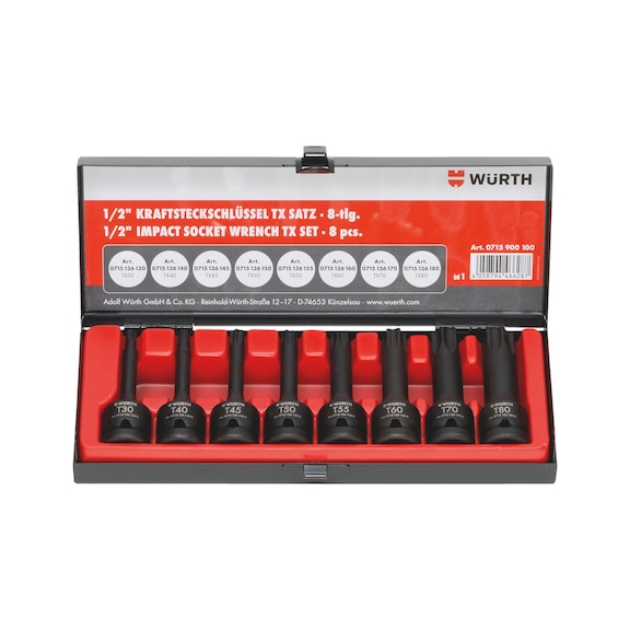 	1/2-INCH IMPACT SOCKET WRENCH ASSORTMENT