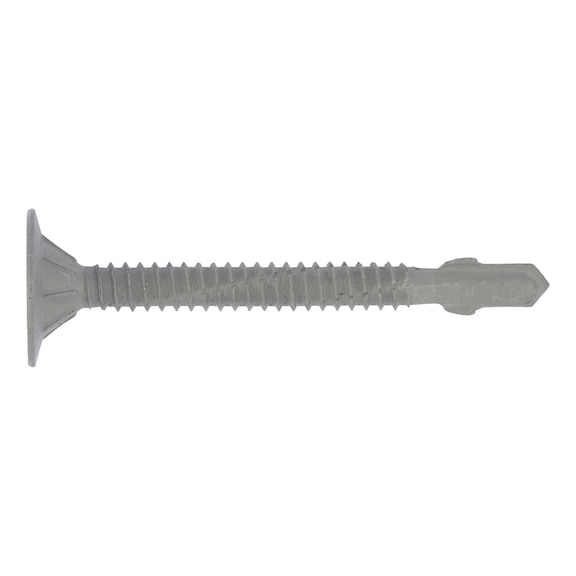 Wing-type drilling screw. round countersunk milling head - -AW30-RUS-6.3X55