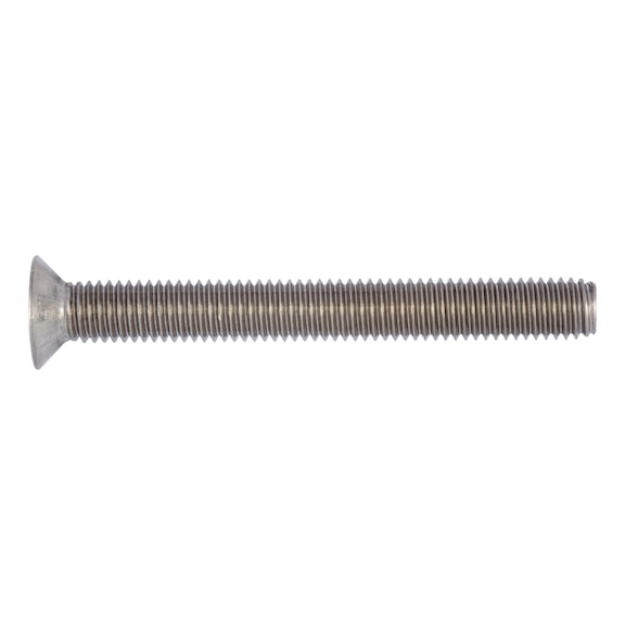 Countersunk head screw with recessed head, H DIN 965, A4 stainless steel, plain - 1