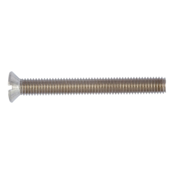 Slotted countersunk head screw DIN 963, A4 stainless steel, plain - 1