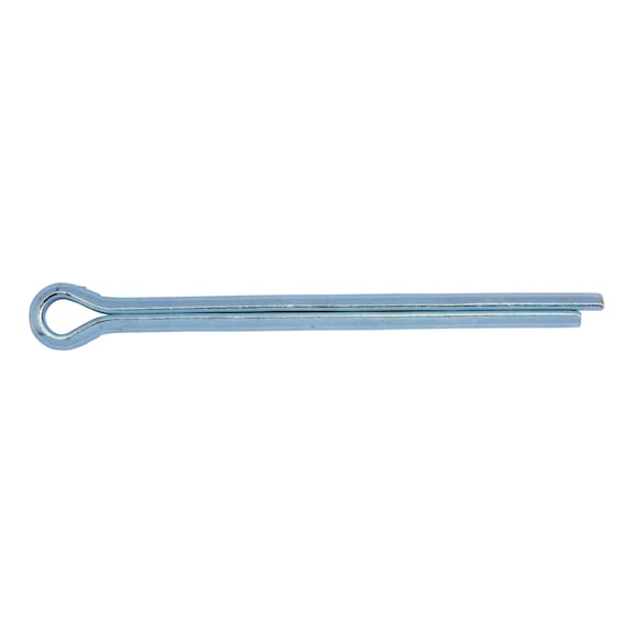 Split pin DIN 94, zinc-plated steel, blue passivated (A2K) - SPLTPIN-DIN94-(A2K)-4,5X50