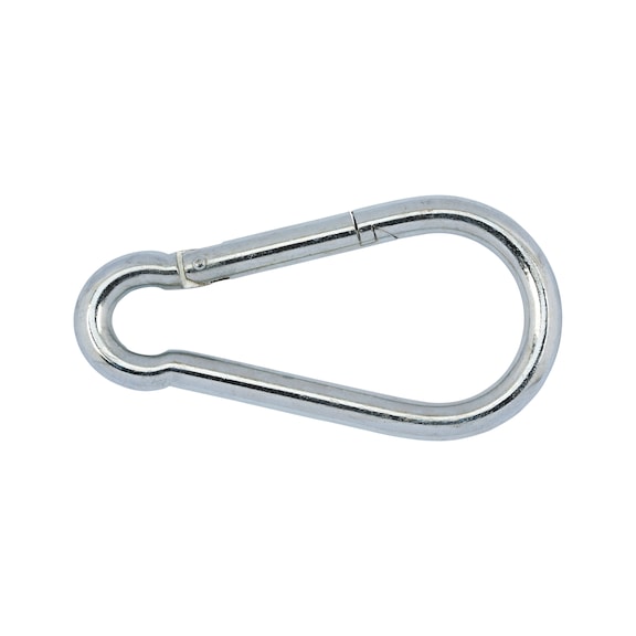Snap hook DIN 5299, shape C, zinc-plated steel - 1