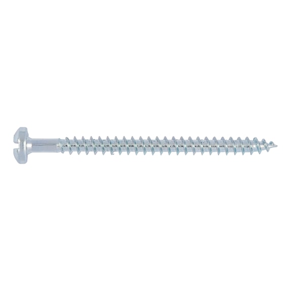 WÜPOFAST<SUP>®</SUP> steel zinc-plated blue chipboard screw With combination slot - 1