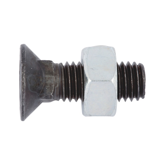 Countersunk head screw with square neck - 1