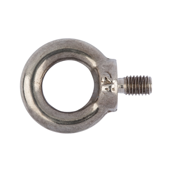 Ring bolt DIN 580, A2 stainless steel, plain, forged - 1