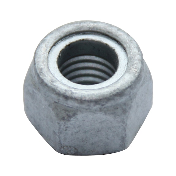 Ecrou hexagonal ISO 7040 acier 8 zinc lamellaire argent - 1