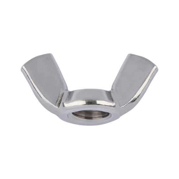 Wing nut, edged wing shape (American type) A2 stainless steel, plain - 1