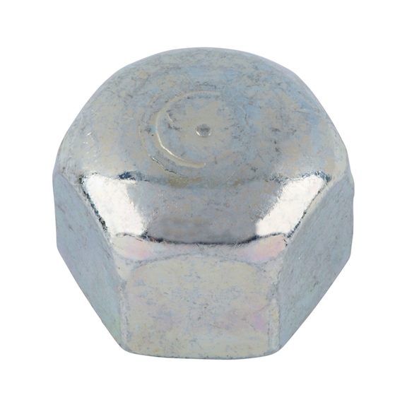 Ecrou borgne hexagonal forme basse DIN 917 acier zingué - 1