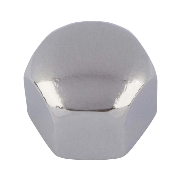 Hexagonal cap nut, low profile DIN 917, A2 stainless steel, plain - NUT-CAP-HEX-DIN917-A2-WS17-M10