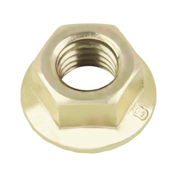 hexagon nut with flange - 1