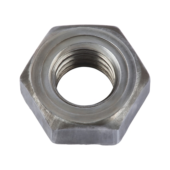 Hexagonal weld nut with fine thread - 1