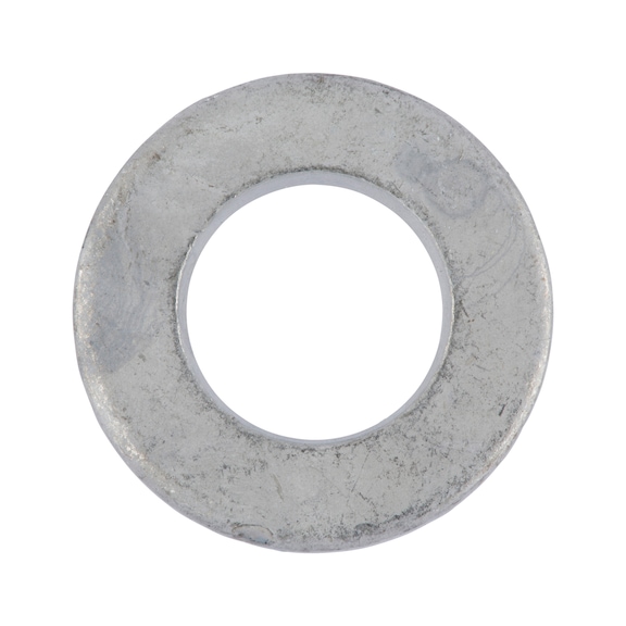 Flat washer For hexagon head bolts and nuts DIN 125, hot-dip galvanised steel (hdg), hardness class 140 HV - 1