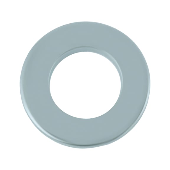 Flat washer without chamfer ISO 7089 steel 300 HV, zinc-plated, blue passivated (A2K) - 1