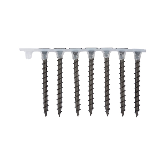 Dry wall screw with coarse thread, collated - 1