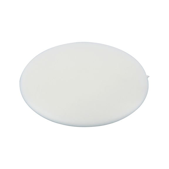 Flat cover cap, for hexalobular socket and AW drive - CAP-FL-AW30-R9010-PUREWHITE-D18