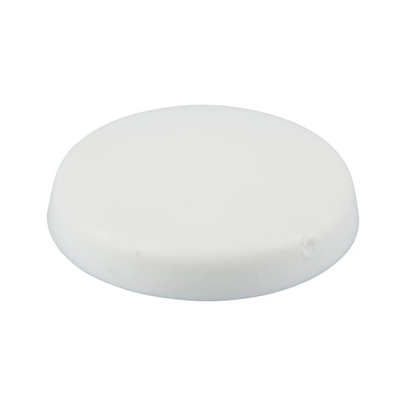 Overlapping cover cap, for hexalobular socket and AW drive - CAP-W.FLG-AW30-R9010-PUREWHITE-D15