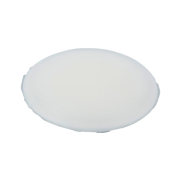 Flat cover cap, for hexalobular socket and AW drive - CAP-FL-AW30-R9010-PUREWHITE-D15